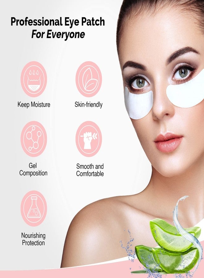 GreenLife 400 Pairs 100% Natural Eyelash Extension Under Eye Gel Pads patches kit Collagen Aloe Vera Hydrogel Eye Patches Eyelash Extension Supplies Tools, Lash Extension Supplies (100 200 400 Pairs) - Image 3